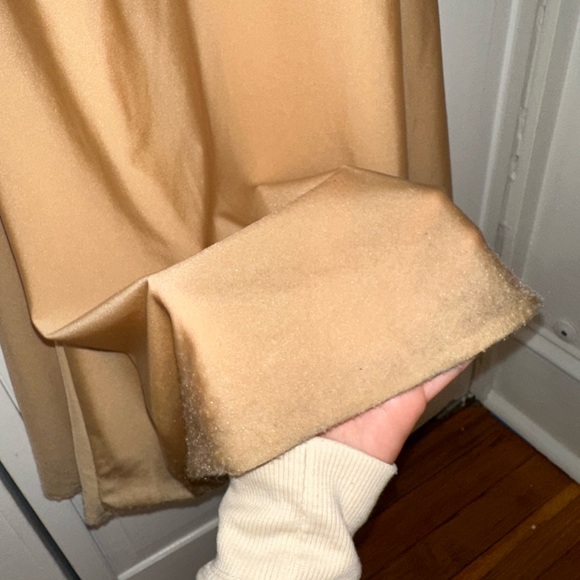 Moda Glam JERSEY SQUARE NECK GOWN- CHAMPAGNE - Picture 2 of 7